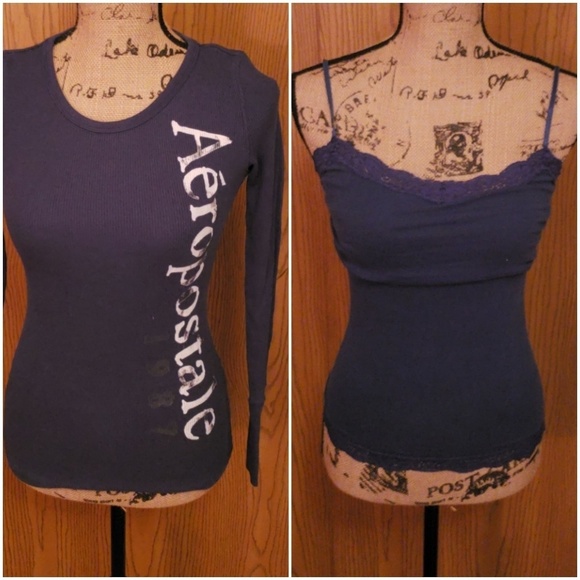 Aeropostale Tops - 2 Small navy blue aeropostale tops